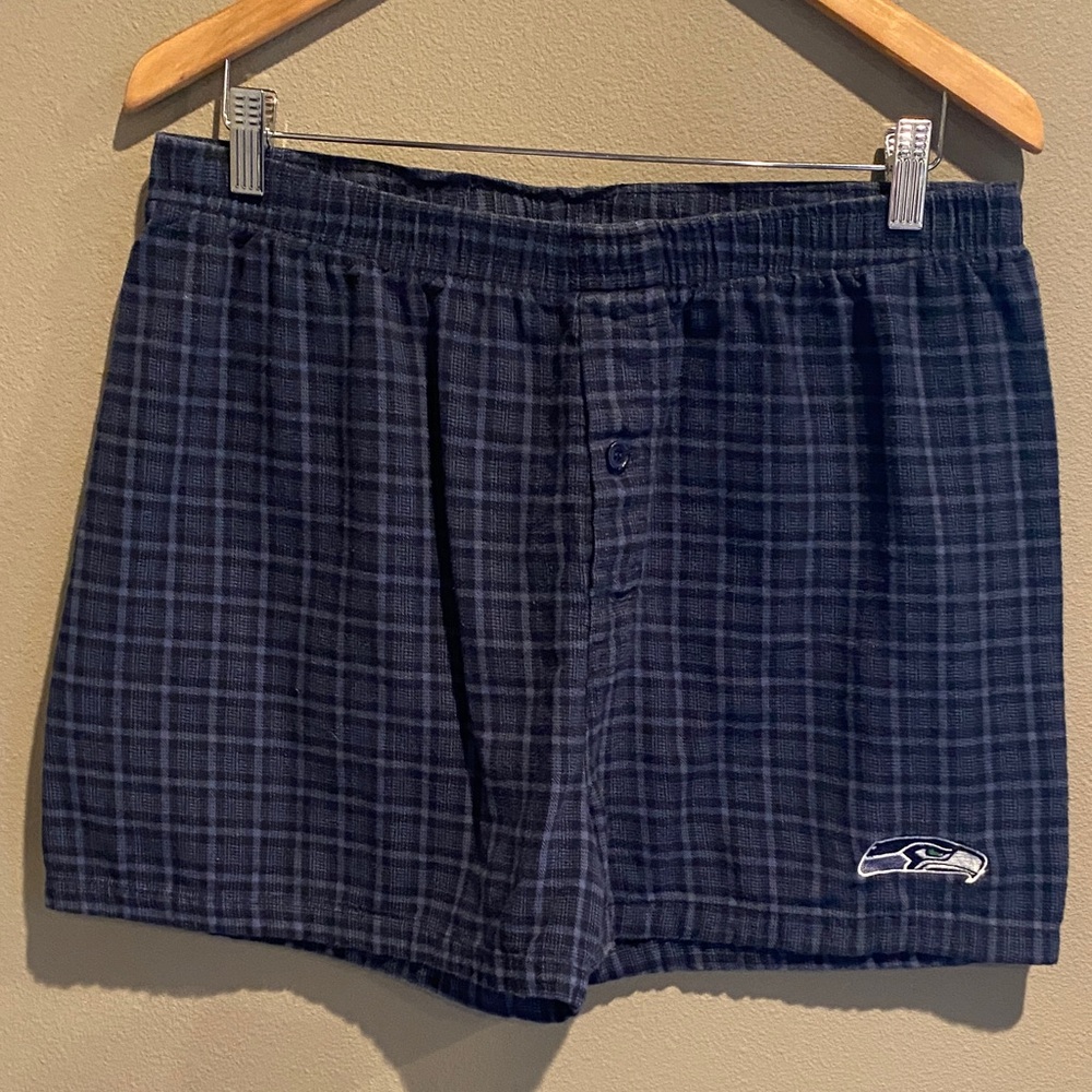 NFL Seattle Seahawks Plaid Boxers